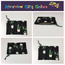 Zip Clutch / Purse / Bag / Pouch - Cactus Zip Clutch / Purse / Bag / Pouch - Cactus